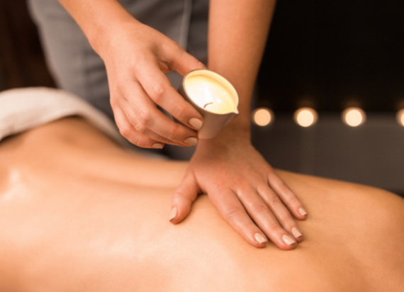 Massagem Relaxante com Vela Quente